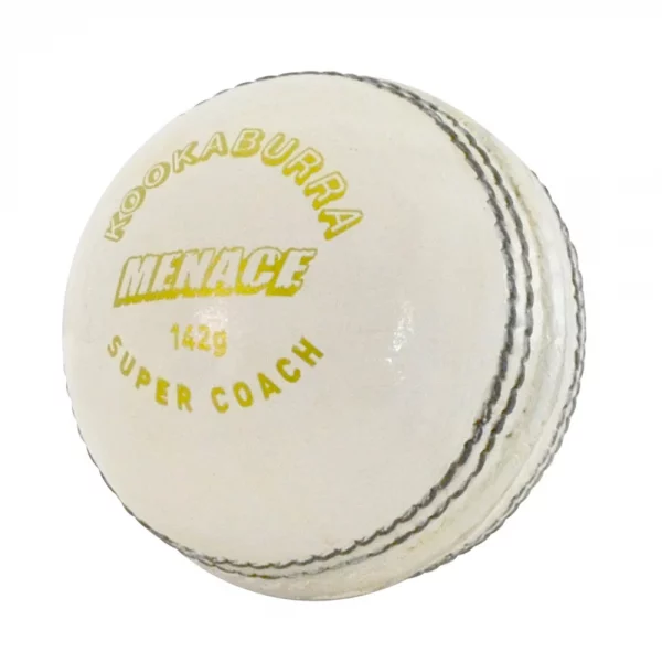 Menace Ball White - 142g This is a top quality 2 piece leather training ball that is perfect for practices or a friendly game. Rolleston Selwyn