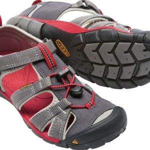 Keen Seacamp Boys Sandal. in stylish Grey and red.Selwyn, Rolleston