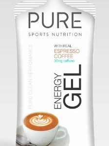 Pure Energy Gel Espres are a premium natural sports gel using real ingredients for flavour,  carbohydrates, and electrolytes. Rolleston Selwyn