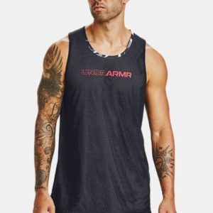 UA MEN'S BASELINE TANK Loose Fuller cut for complete comfort Reversible construction features an all-over mesh side & & a printed UA Tech™ Rolleston Selwyn