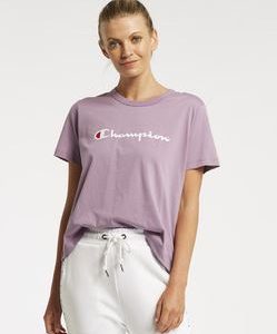 Champion Women's Jersey script tee Soft jersey knit. Champion script printed on centre front chest.COLOUR: Jean Frosted  Rolleston Selwyn