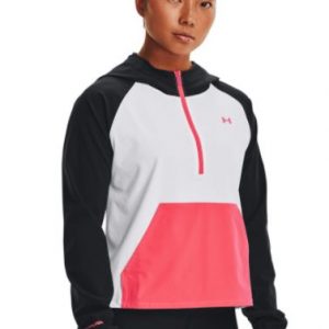 UA Women's woven CB 1/2 zip Lightweight and durable stretch woven fabric for comfort, Elastic stretch construction. Rolleston Selwyn