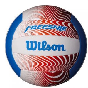 Wilson Freestyle Volleyball features a premium, synthetic material cover for a durable, rich feel, a sponge backed cover for a softer feel Rolleston Selwyn